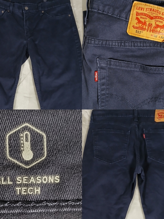 Levi's Other - Levi's 511 Slim Fit Jeans 32x25 Hemmed Tagged 32x30 Men's Navy Blue
